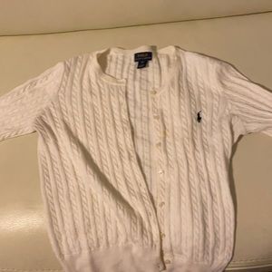 Ralph Lauren Polo Cream Cardigan
